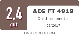 Testsiegel: AEG FT 4919 Ohrthermometer