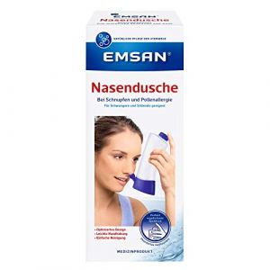 Emcur Emsan Nasendusche + 10 Beutel Spülsalz