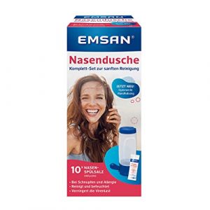 Emcur Emsan Nasendusche + 10 Beutel Spülsalz